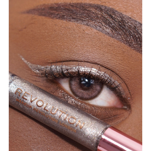 Revolution - Delineador de ojos líquido Super Flick - Silver