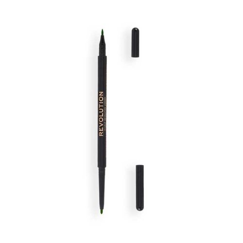 Revolution -  Delineador de ojos Felt & Kohl Precision Dual Liner - Green