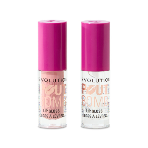 Revolution - Dúo de brillos de labios mini Pout Bomb Plumping