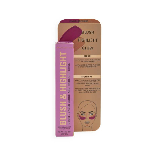 Revolution - Dúo de colorete e iluminador en stick - Golden Shine