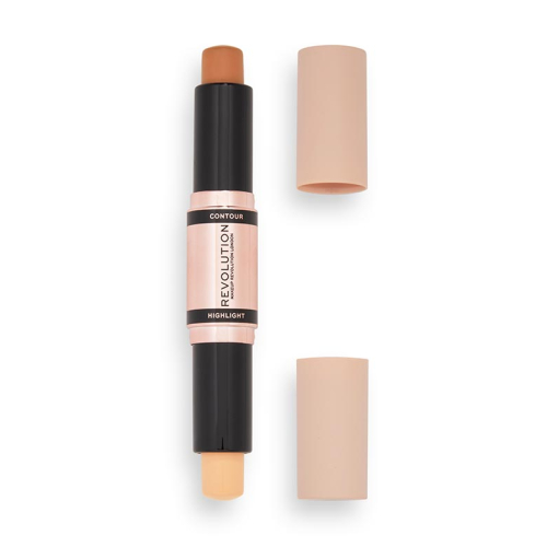 Revolution - Duo de contorno e iluminador en stick Fast Base Contour - Medium