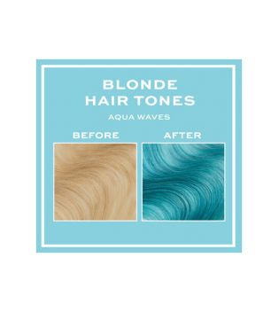 Revolution Haircare - Coloración Semi-permanente para cabello rubio Hair Tones - Aqua Waves
