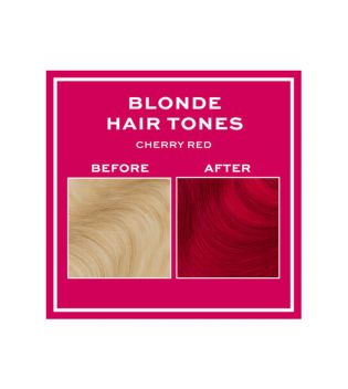 Revolution Haircare - Coloración Semi-permanente para cabello rubio Hair Tones - Cherry Red