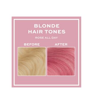 Revolution Haircare - Coloración Semi-permanente para cabello rubio Hair Tones - Rosé All Day