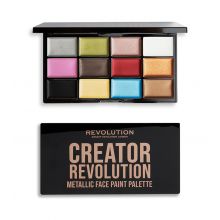 Revolution - *Halloween* - Paleta de maquillaje en crema para rostro SFX Creator - Metallic
