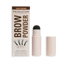 Revolution - Kit de cejas Brow Powder - Dark Brown