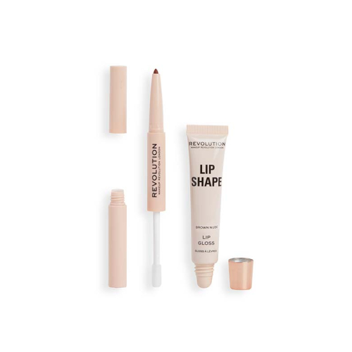 Revolution - Set de labios Lip Shape - Brown Nude