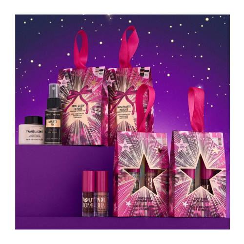 Revolution - Dúo fijador de maquillaje Mini Matte Heroes