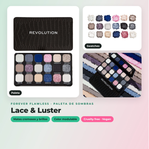 Revolution - Pack 3 paletas de sombras Forever Flawless