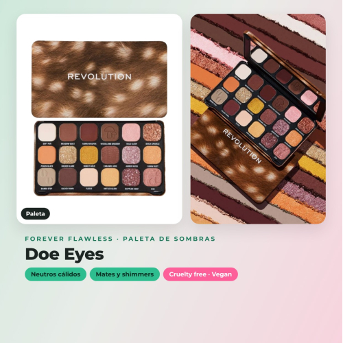 Revolution - Pack 3 paletas de sombras Forever Flawless