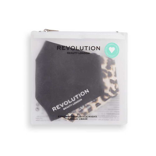 Revolution - Pack de 2 mascarillas de tela reutilizables - Black