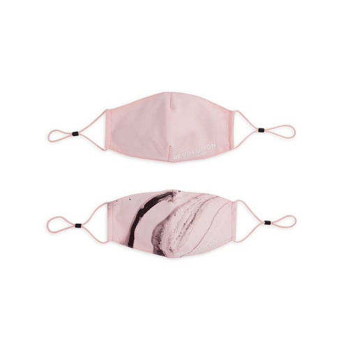 Revolution - Pack de 2 mascarillas de tela reutilizables - Pink