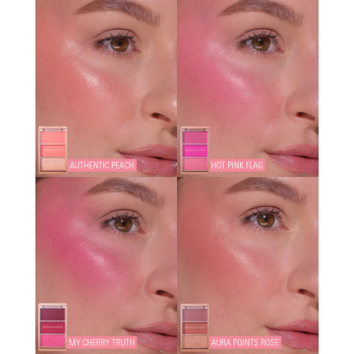 Revolution - Paleta de coloretes Icon Blush - Aura Points Rose
