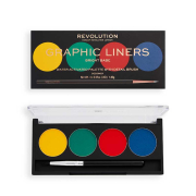 Revolution - Paleta de delineadores Water Activated Graphic Liners - Bright Babe