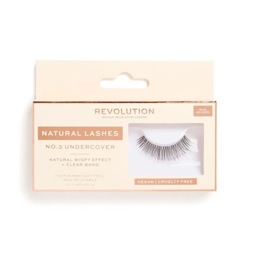 Revolution - Pestañas postizas Natural Lashes - Nº.3 Undercover