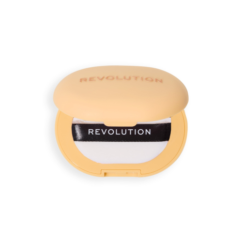 Makeup Revolution - Polvos compactos + Agarre adhesivo para el móvil Powder Pops - Banana