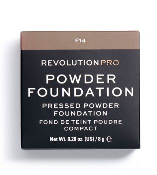 Revolution Pro - Base de maquillaje en polvo Pro Powder Foundation - F14