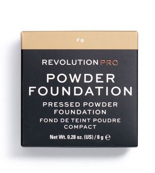 Revolution Pro - Base de maquillaje en polvo Pro Powder Foundation - F8