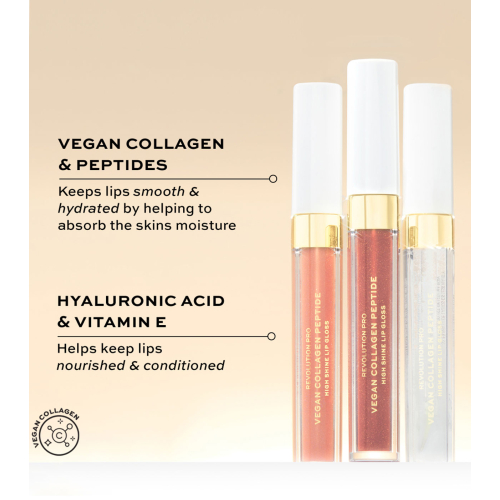 Revolution Pro - Brillo de labios Vegan Collagen Peptide - Cashmere