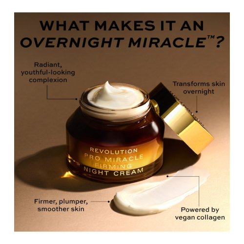 Revolution Pro - Crema de noche con colágeno Miracle Firming