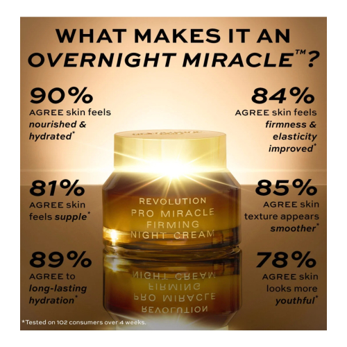 Revolution Pro - Crema de noche con colágeno Miracle Firming
