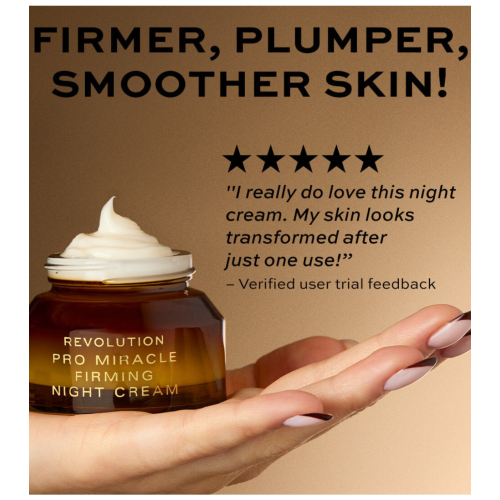 Revolution Pro - Crema de noche con colágeno Miracle Firming