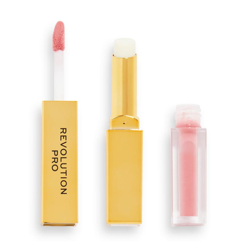 Revolution Pro - Dúo de labial líquido + bálsamo Supreme Stay 24HR - Stripped