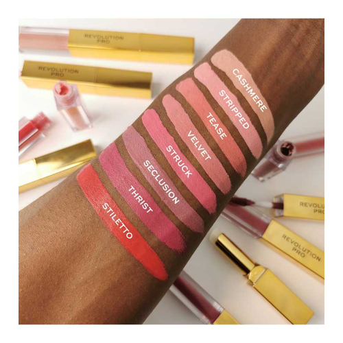 Revolution Pro - Dúo de labial líquido + bálsamo Supreme Stay 24HR - Stripped