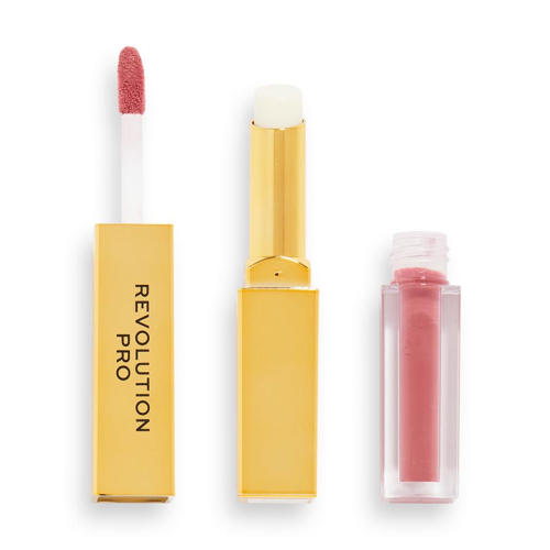 Revolution Pro - Dúo de labial líquido + bálsamo Supreme Stay 24HR - Velvet