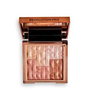 Revolution Pro - *Goddess Glow* - Iluminador y bronceador en polvo Shimmer Brick - Afterglow