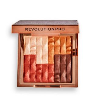 Revolution Pro - *Goddess Glow* - Iluminador y bronceador en polvo Shimmer Brick - Deserted