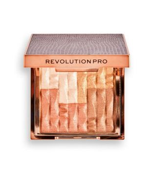 Revolution Pro - *Goddess Glow* - Iluminador y bronceador en polvo Shimmer Brick - Sublime