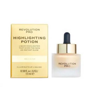 Revolution Pro - Iluminador líquido Highlighting Potion - Gold Elixir