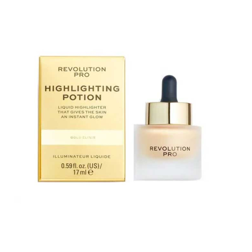 Revolution Pro - Iluminador líquido Highlighting Potion - Gold Elixir