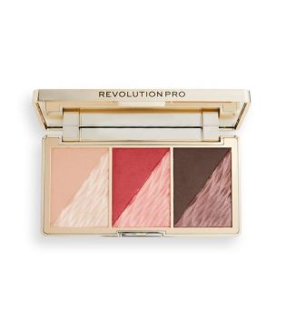 Revolution Pro - Paleta de rostro Crystal Luxe - Berry Flush
