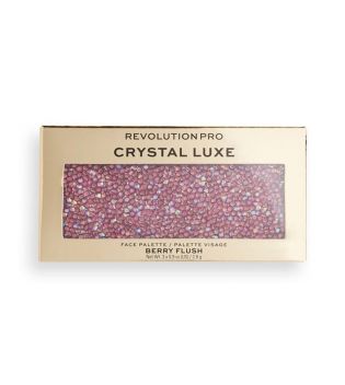 Revolution Pro - Paleta de rostro Crystal Luxe - Berry Flush