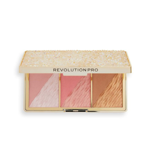 Revolution Pro - Paleta de rostro Crystal Luxe - Peach Royale