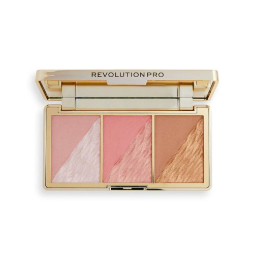 Revolution Pro - Paleta de rostro Crystal Luxe - Peach Royale