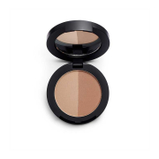 Revolution Pro - Sombra para cejas en polvo Duo Brow - Soft Brown