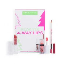 Revolution Relove -  Set de regalo How To: 4-Way Lips