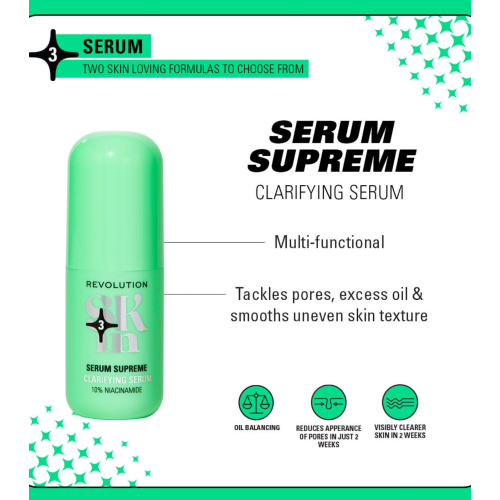 Revolution Skin - *Clearly Clarify* - Sérum facial clarificante 10% niacinamida Serum Supreme