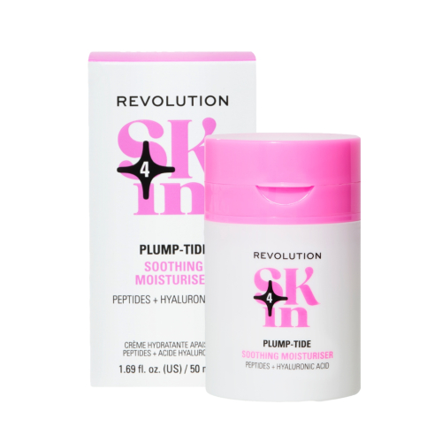 Revolution Skin - *Go Gentle* - Crema facial calmante con péptidos y ácido hialurónico Plump-Tide