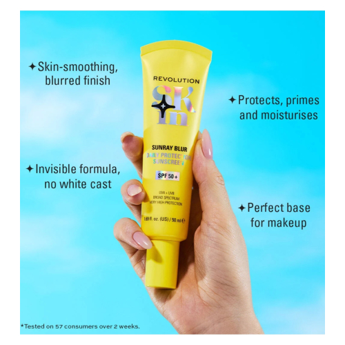 Revolution Skin - Protector solar matificante con niacinamida Sunray Blur SPF50+
