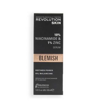 Revolution Skincare - *Blemish* - Sérum minimizador de poros 10% Niacinamida + 1% Zinc - 30ml