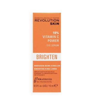 Revolution Skincare - *Brighten* - Sérum para el contorno de ojos iluminador 10% Vitamina C