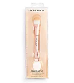 Revolution Skincare - Brocha doble para mascarilla Double Ended Masking Brush