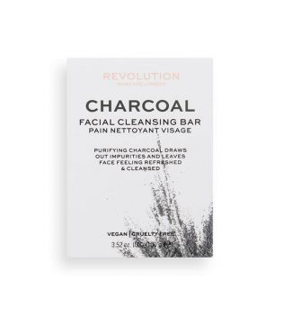 Revolution Skincare - Jabón facial sólido Charcoal Therapy