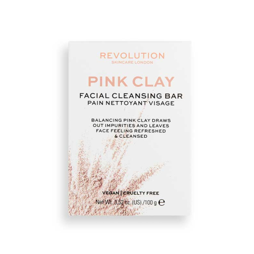 Revolution Skincare - Jabón facial sólido Pink Clay