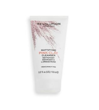 Revolution Skincare - Limpiador matificante de arcilla rosa Mattifying Pink Clay