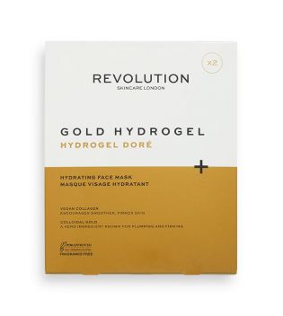 Revolution Skincare - Pack de 2 mascarillas hidratantes Gold Hydrogel